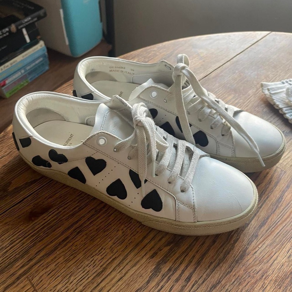 YSL heart sneakers